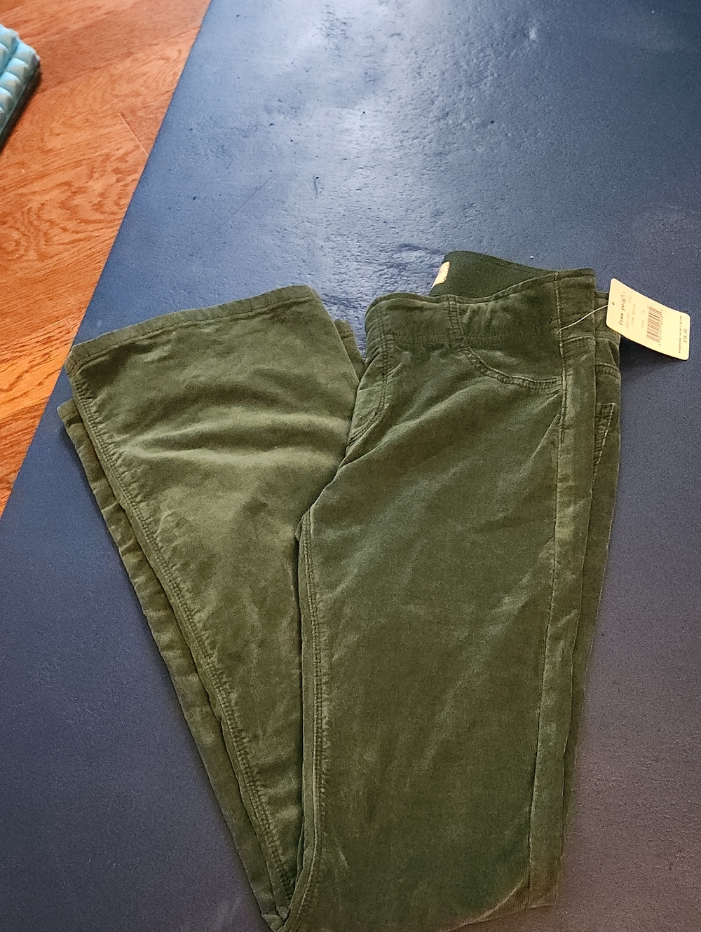 Free People Pine Needle Corduroy Pants in Deep Green